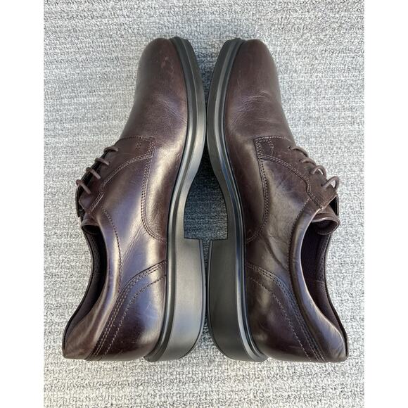 ECCO Helsinki 2 Leather Derby Shoe Brown Comfortable Shoes Men’s Size 11-11.5 US main image 5